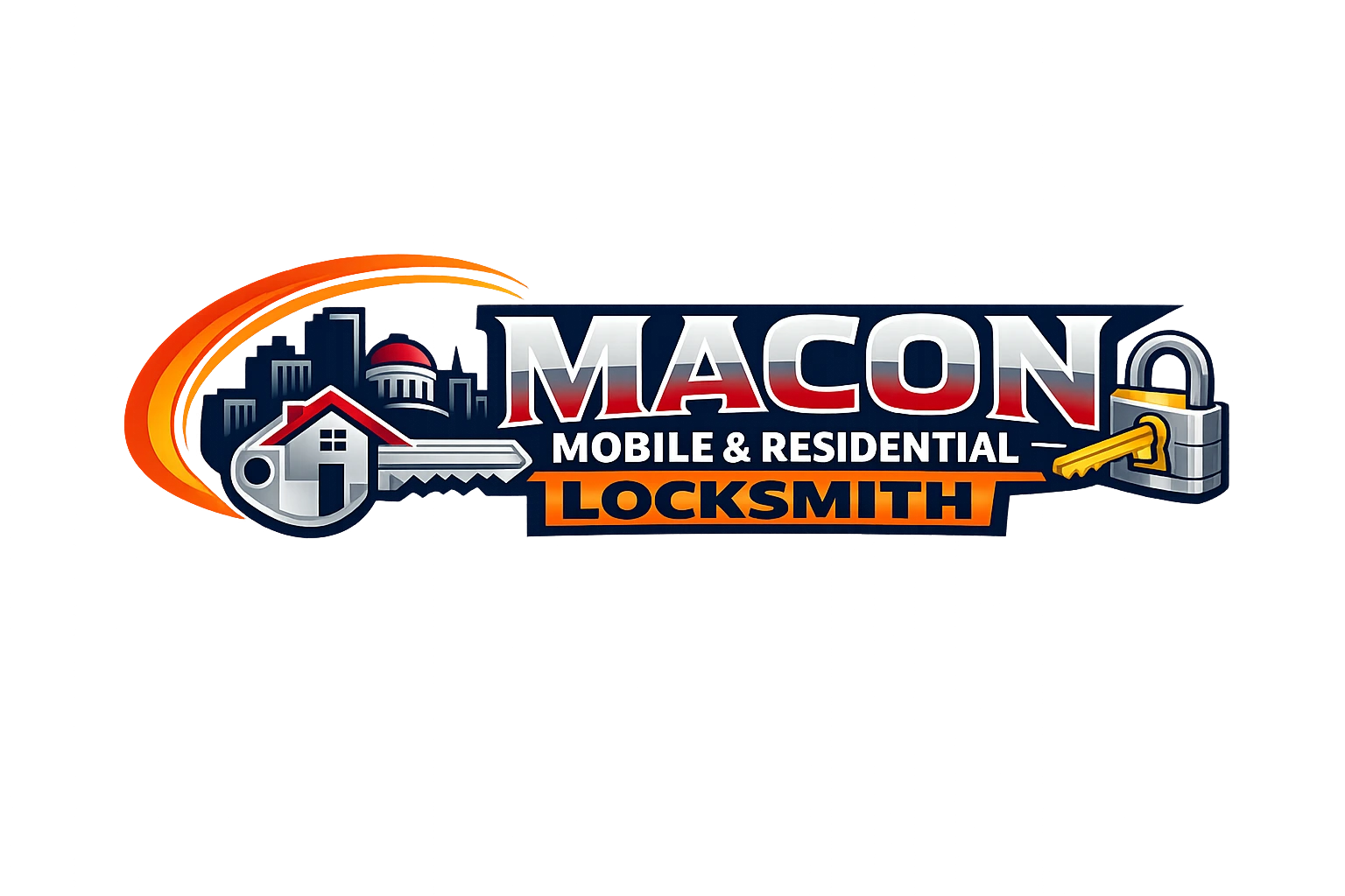 Macon 24hr Locksmith Logo